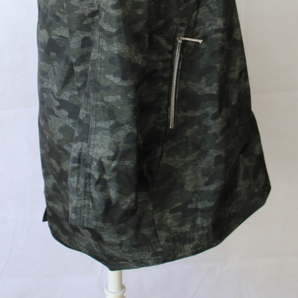 Calvin Klein Camo-Print Walker Rain Jacket Coat S - Picture 6 of 8